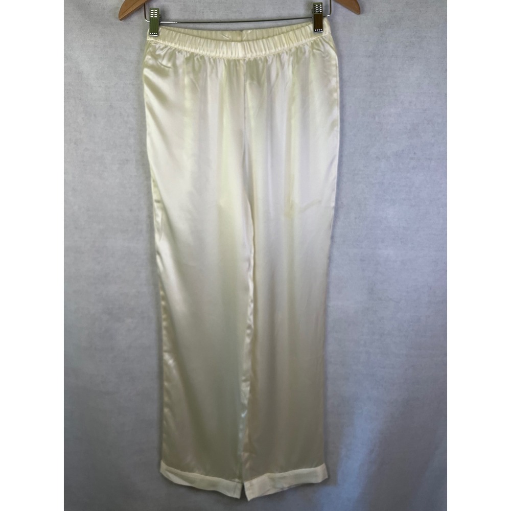 Intimissimi Cream/White 100% Silk Pajama Set Sz S NWOT - Picture 7 of 13